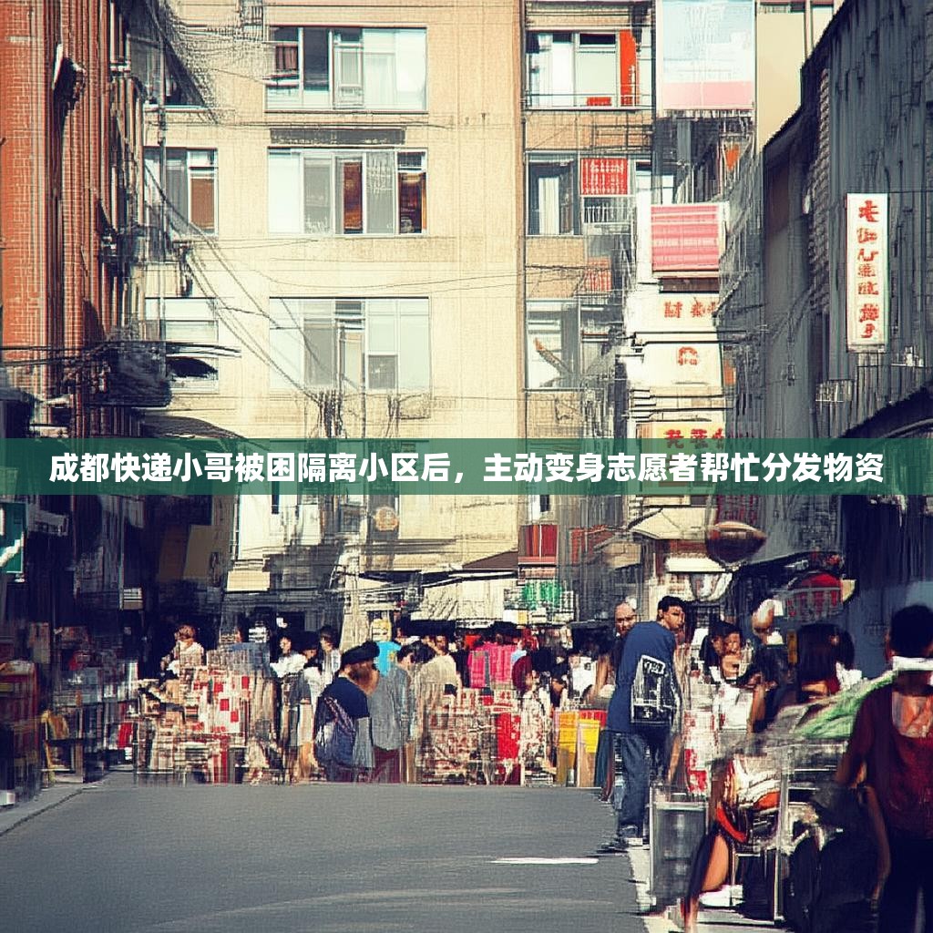 成都快递小哥被困隔离小区后，主动变身志愿者帮忙分发物资