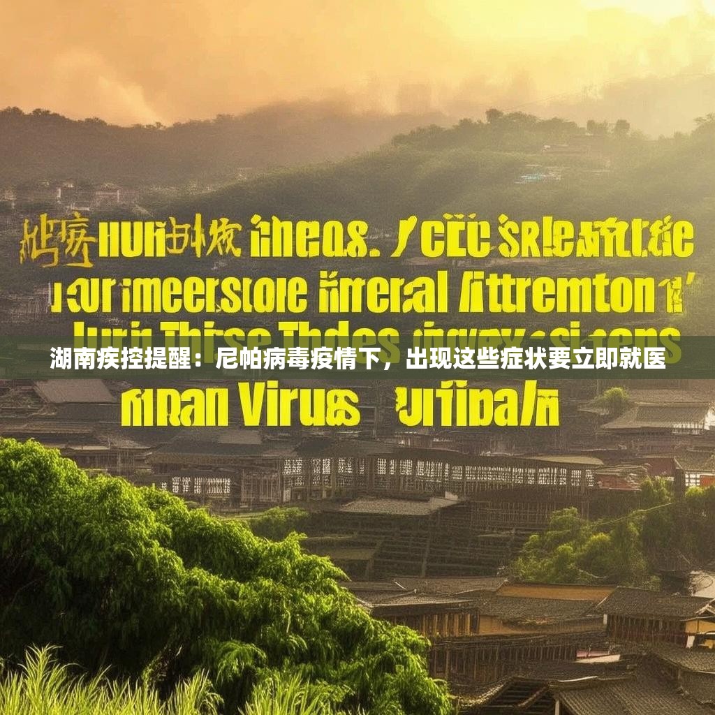 湖南疾控提醒：尼帕病毒疫情下，出现这些症状要立即就医