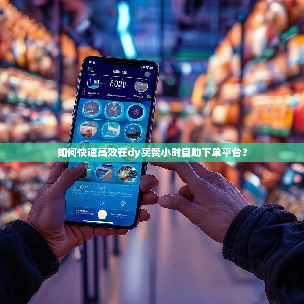 如何快速高效在dy买赞小时自助下单平台？