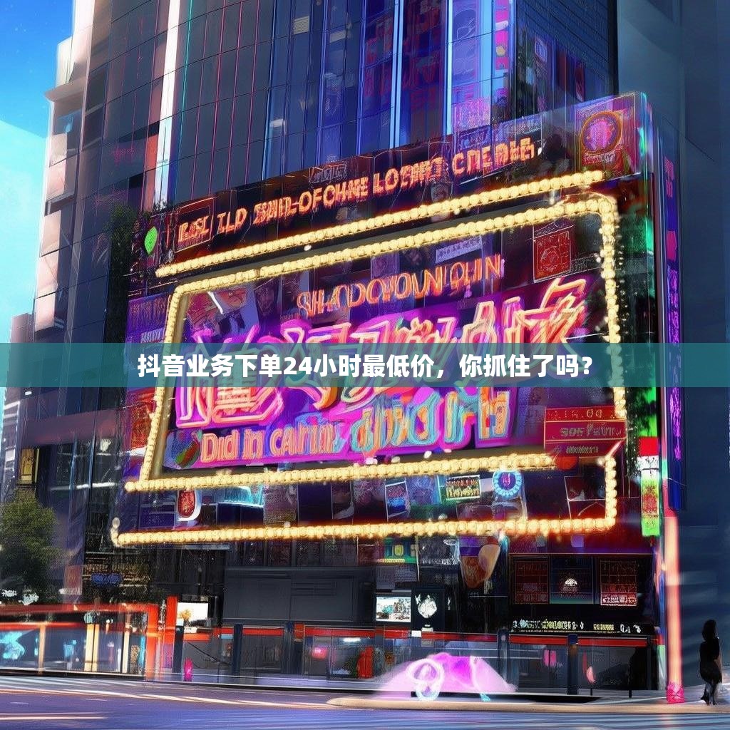 抖音业务下单24小时最低价，你抓住了吗？