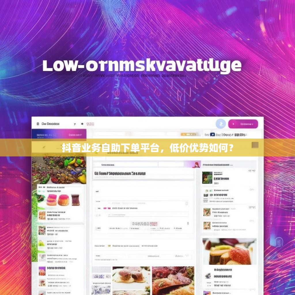 抖音业务自助下单平台，低价优势如何？