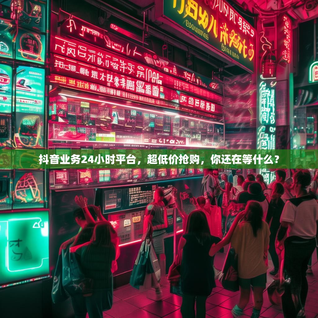 抖音业务24小时平台，超低价抢购，你还在等什么？