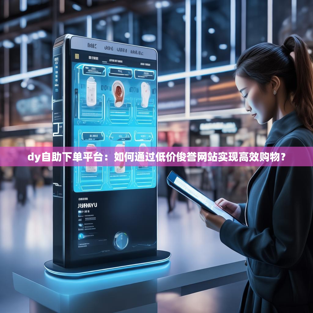 dy自助下单平台：如何通过低价俊誉网站实现高效购物？